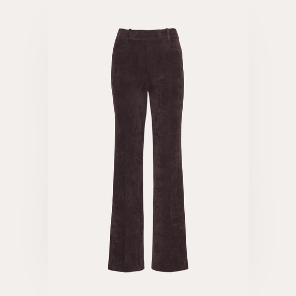 Tahari Arthur S. Levine Corduroy Fit & Flare Pants Size 8 Rich Brown 70’s Vibe - Picture 3 of 11